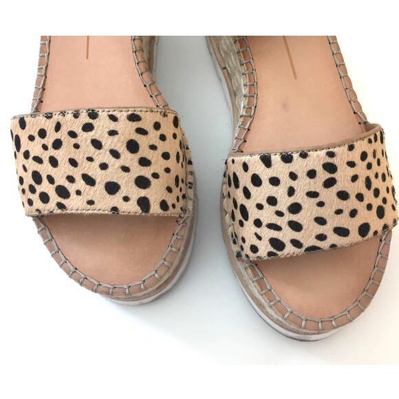 Dolce Vita Larita Leopard print Platform Sandals Size 9 - Picture 5 of 5